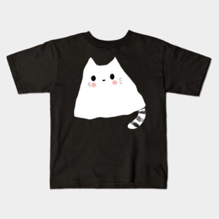 Spooky ghost cat Kids T-Shirt